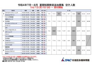 【追加募集】R4.7~8月空き人数のサムネイル